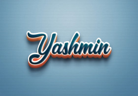Cursive Name DP: Yashmin