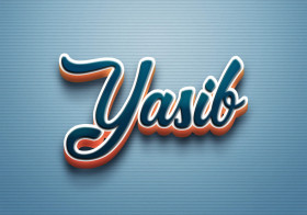 Cursive Name DP: Yasib