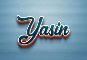 Cursive Name DP: Yasin