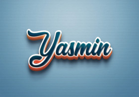 Cursive Name DP: Yasmin