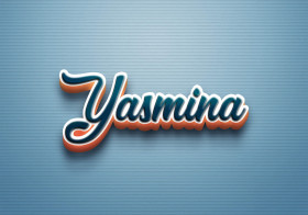 Cursive Name DP: Yasmina