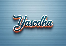 Cursive Name DP: Yasodha