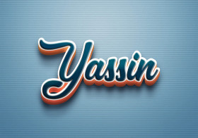 Cursive Name DP: Yassin