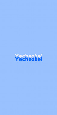 Name DP: Yechezkel