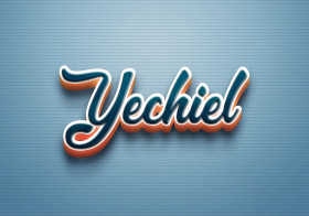 Cursive Name DP: Yechiel