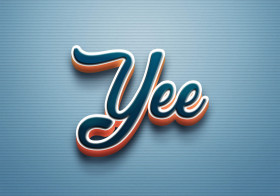 Cursive Name DP: Yee