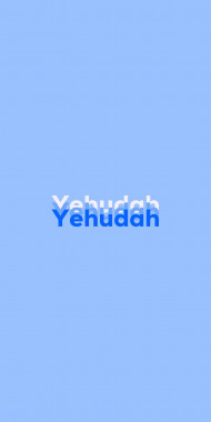 Name DP: Yehudah