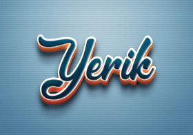 Cursive Name DP: Yerik