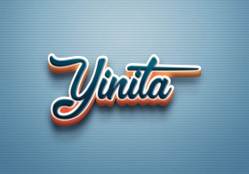 Cursive Name DP: Yinita