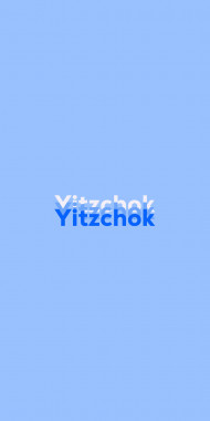 Name DP: Yitzchok