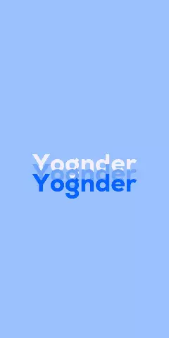 Yognder Name Wallpaper