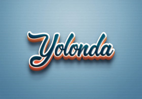 Cursive Name DP: Yolonda