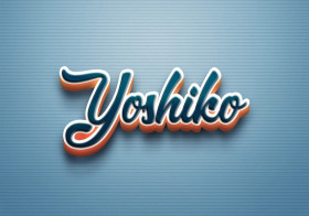 Cursive Name DP: Yoshiko
