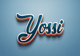 Cursive Name DP: Yossi