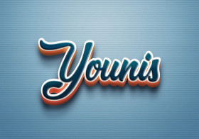 Cursive Name DP: Younis