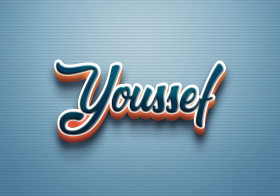 Cursive Name DP: Youssef