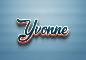Cursive Name DP: Yvonne
