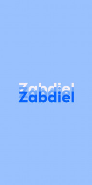 Name DP: Zabdiel
