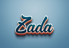 Cursive Name DP: Zada