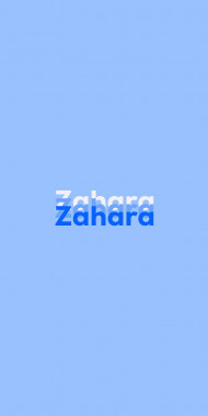 Name DP: Zahara