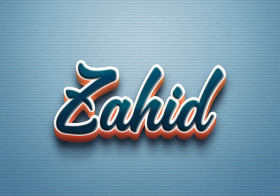 Cursive Name DP: Zahid