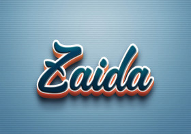 Cursive Name DP: Zaida