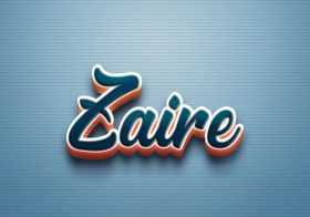Cursive Name DP: Zaire