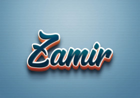Cursive Name DP: Zamir