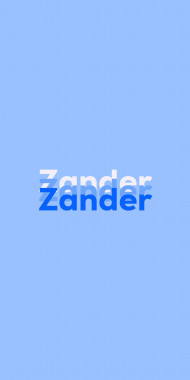 Name DP: Zander