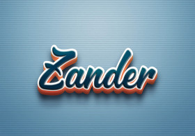 Cursive Name DP: Zander
