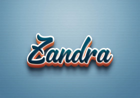 Cursive Name DP: Zandra