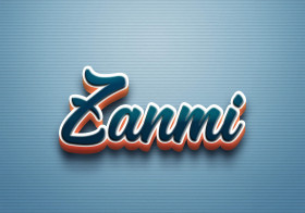 Cursive Name DP: Zanmi