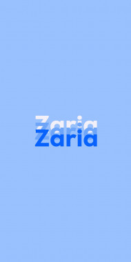Name DP: Zaria