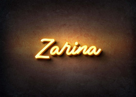 Glow Name Profile Picture for Zarina