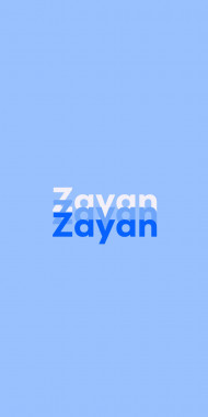 Name DP: Zayan