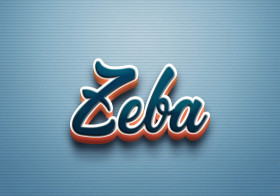 Cursive Name DP: Zeba
