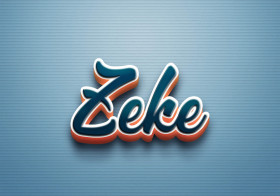 Cursive Name DP: Zeke