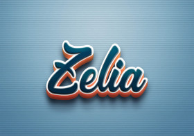 Cursive Name DP: Zelia