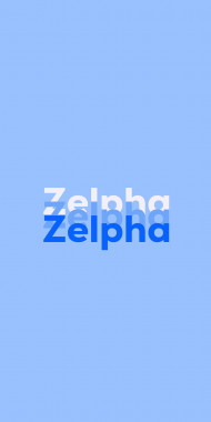 Name DP: Zelpha