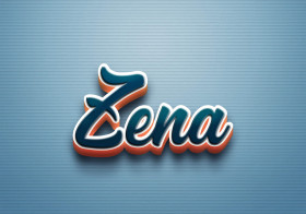 Cursive Name DP: Zena