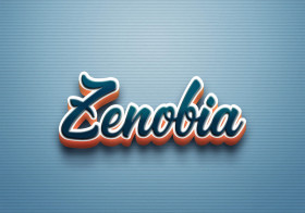 Cursive Name DP: Zenobia