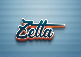 Cursive Name DP: Zetta