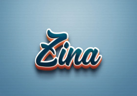 Cursive Name DP: Zina