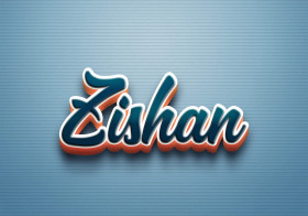 Cursive Name DP: Zishan