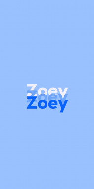 Name DP: Zoey