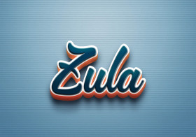 Cursive Name DP: Zula
